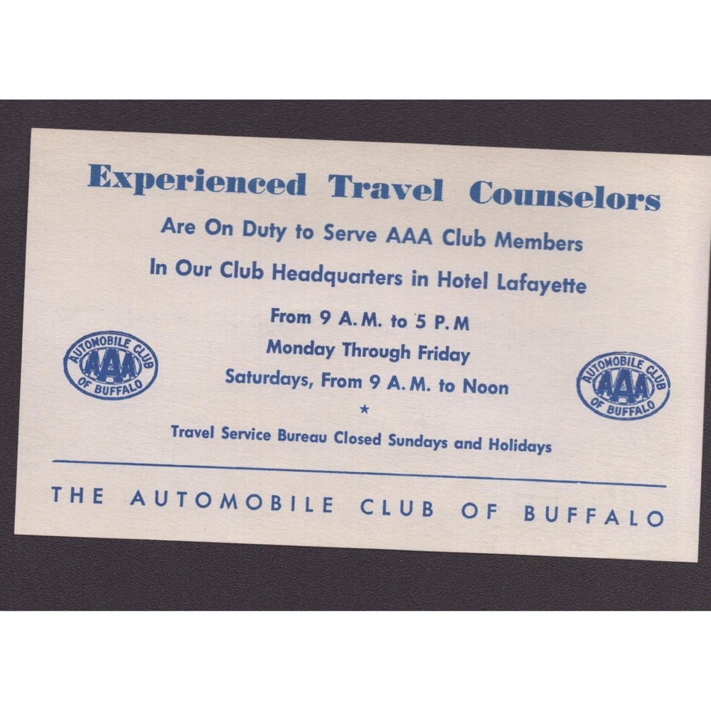 Vintage 1949 AAA Automobile Club of Buffalo Membership Renewal & Envelope - Picture 2 of 4